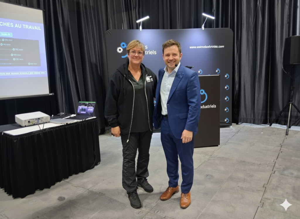 Sonorisation événementiel pour conférence avec Pierre-Olivier Zappa de TVA