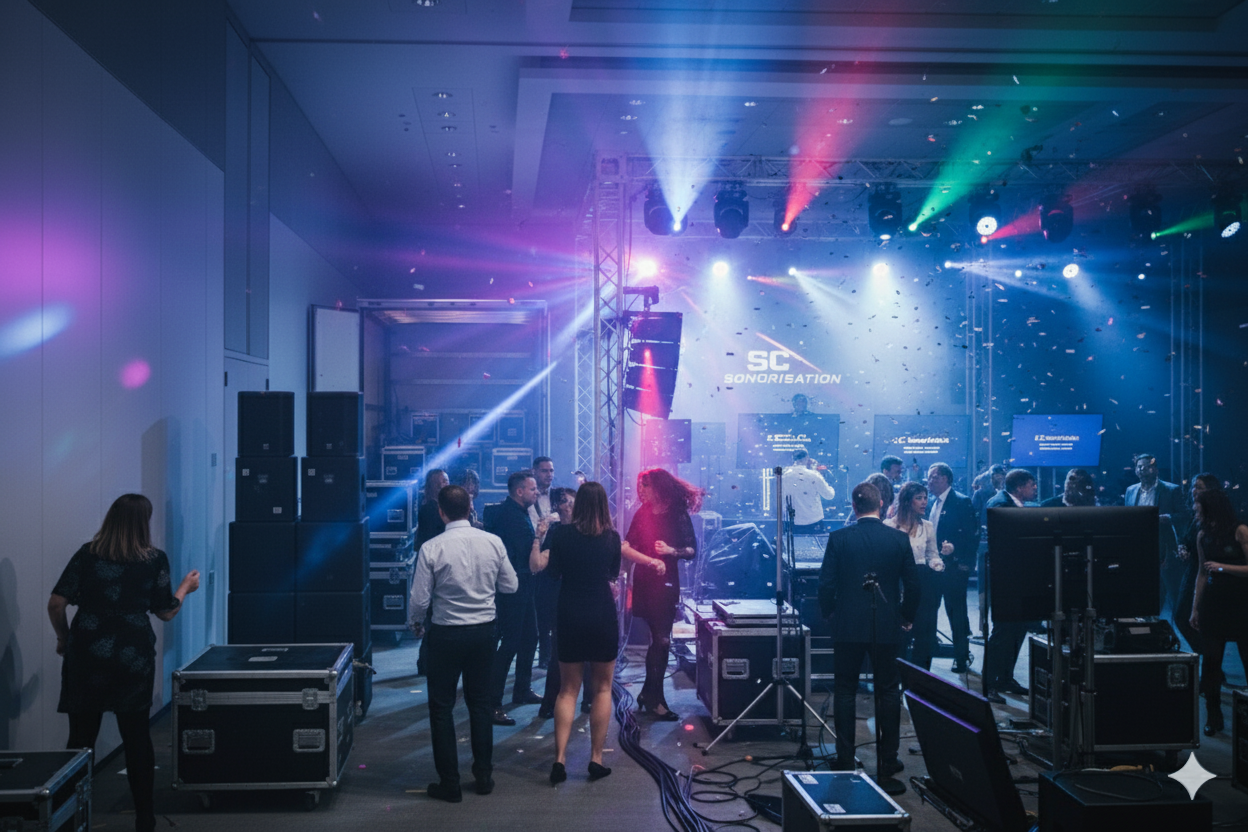 sonorisation, Éclairage et animation votre Événement clé en main.