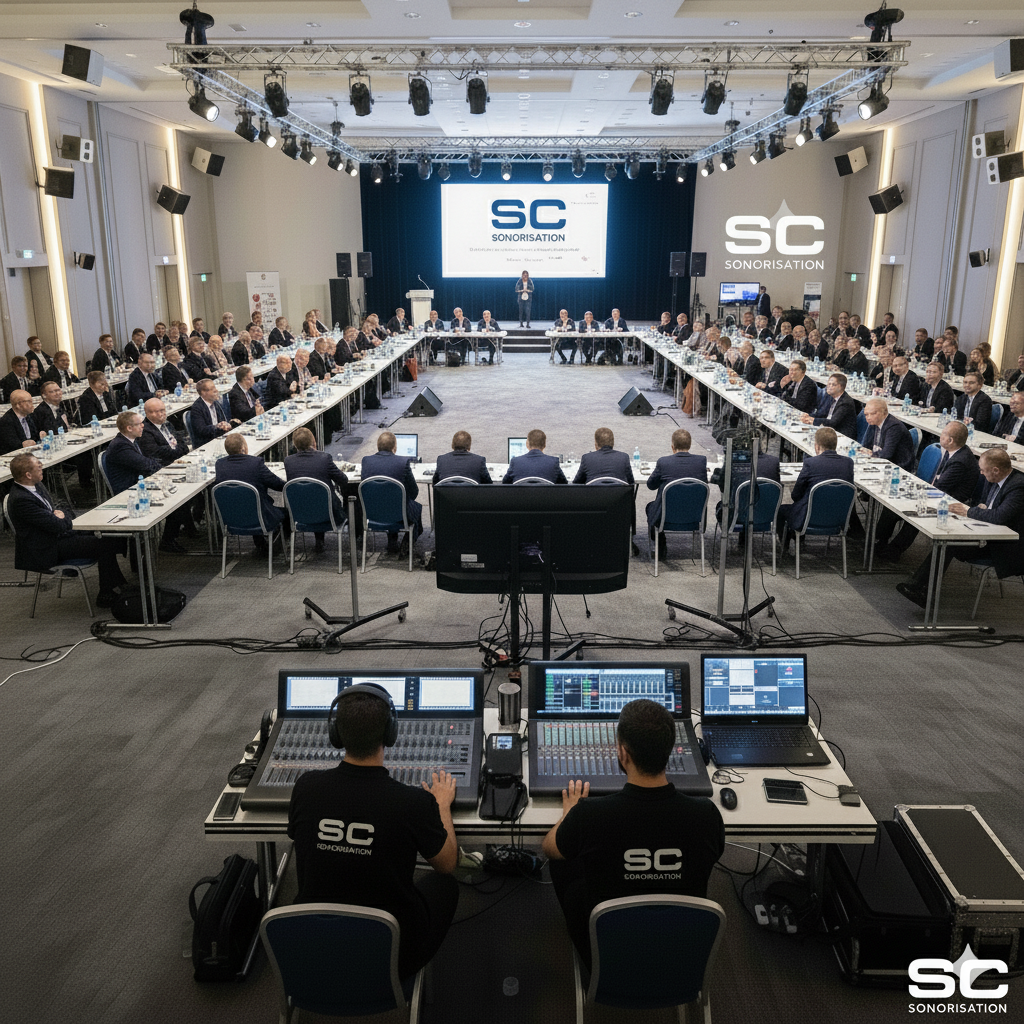 Sonorisation complète pour votre location audiovisuel pour conférence par S.C. Sonorisation